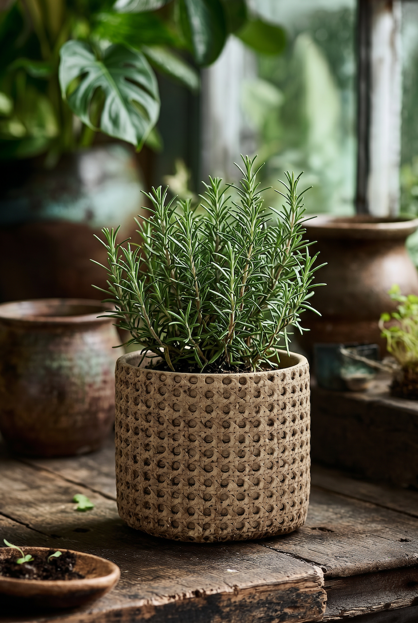 De RattanRock Plantenpot - Naturel - M