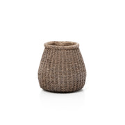 De Faux-Puff plantenpot - bruin - M
