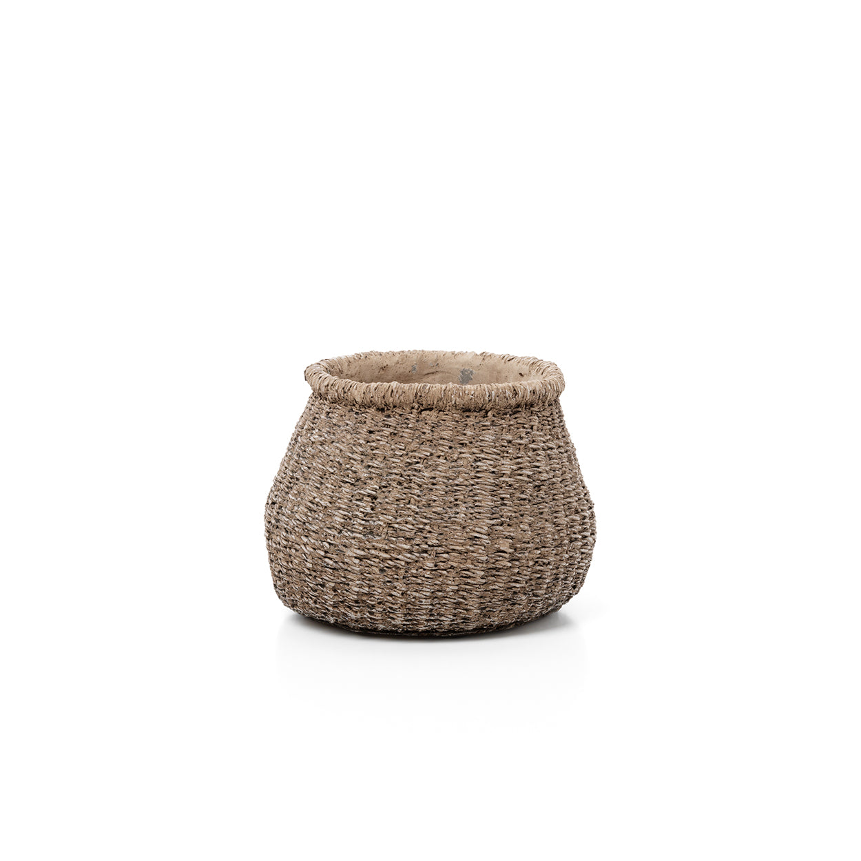 De Faux-Puff plantenpot - bruin - S