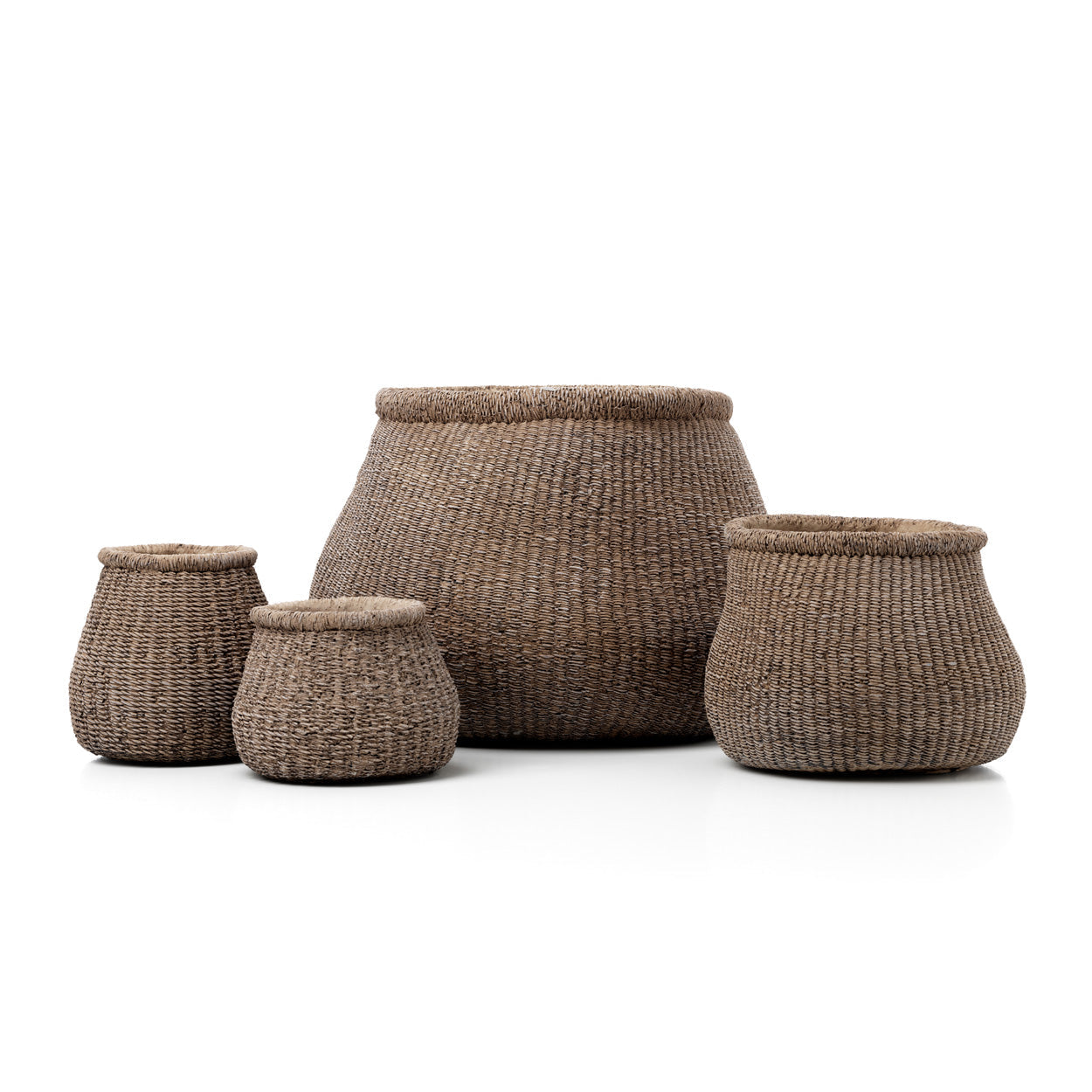 De Faux-Puff plantenpot - bruin - S