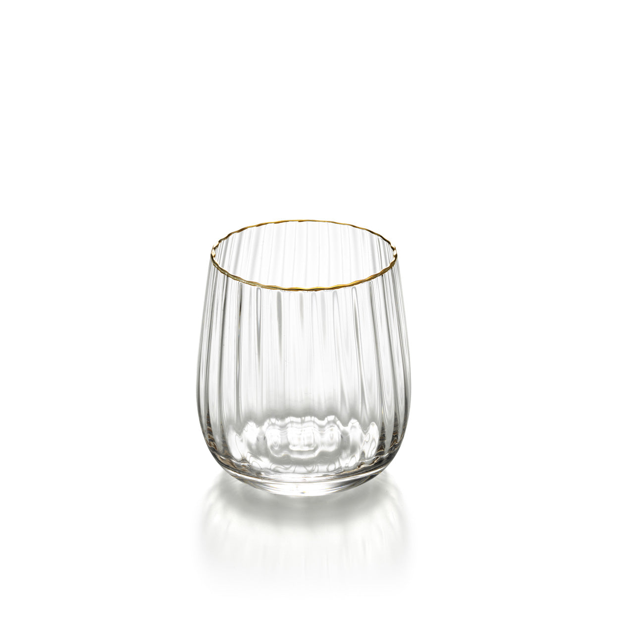 De tumbler met gouden rand - natuurlijk goud