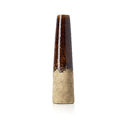 De Amber-kegelvaas - Betonbruin - L