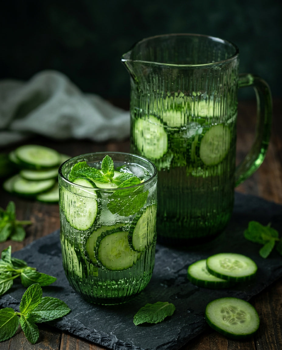 Het Moss Ripple waterglas - groen