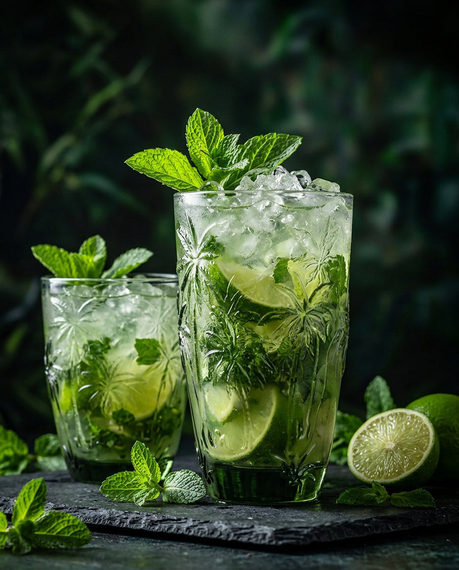 Het Palm Breeze waterglas - groen