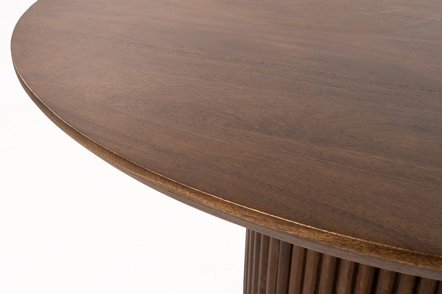 Salontafel Ø90, Mango Bruin Walnoot - Rond