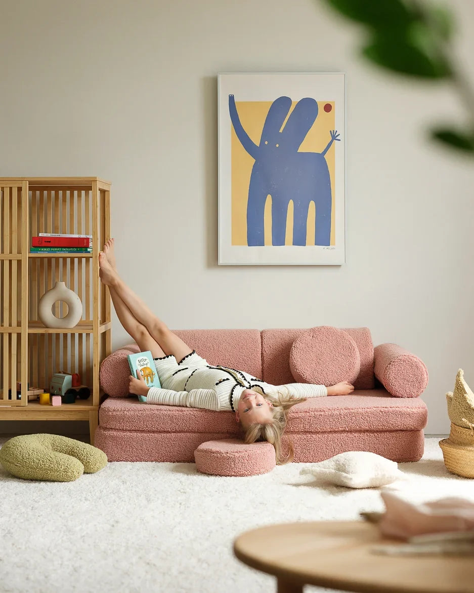 Wigiwama Guava Settee - speelbank - kinderbank, roze