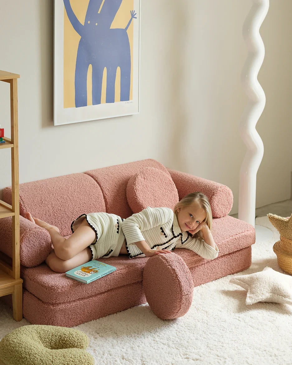 Wigiwama Guava Settee - speelbank - kinderbank, roze