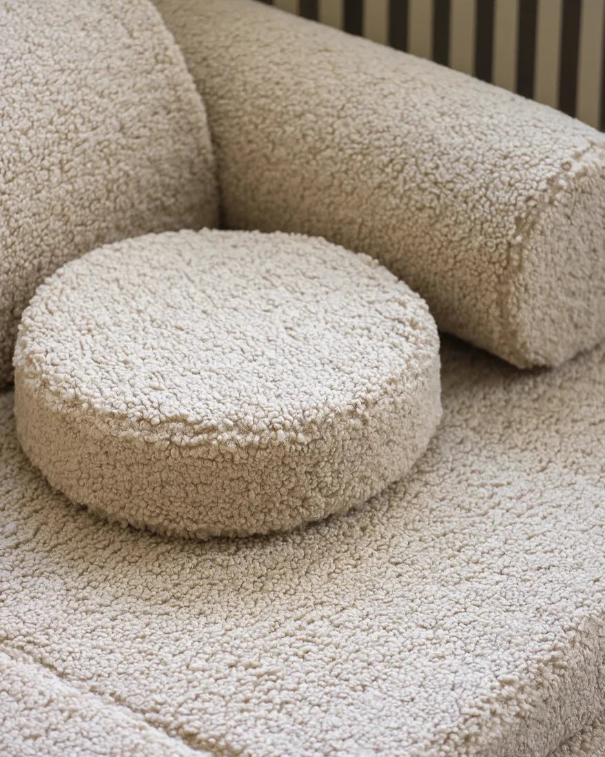 Wigiwama Biscuit Settee - speelbank - kinderbank, creme