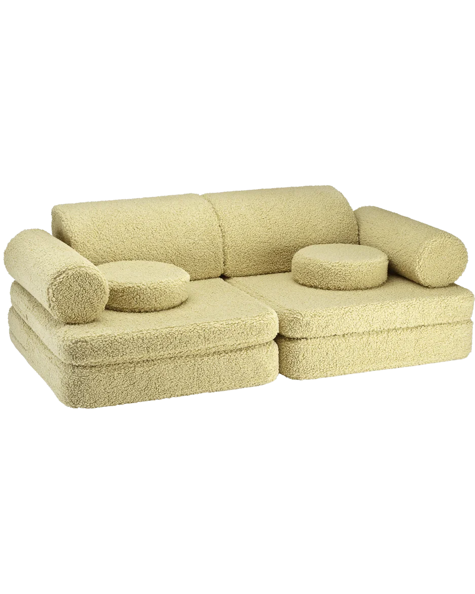 Wigiwama Matcha Settee - speelbank - kinderbank, groen