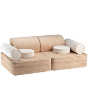 Wigiwama Brown Sugar Settee - speelbank - kinderbank, licht bruin
