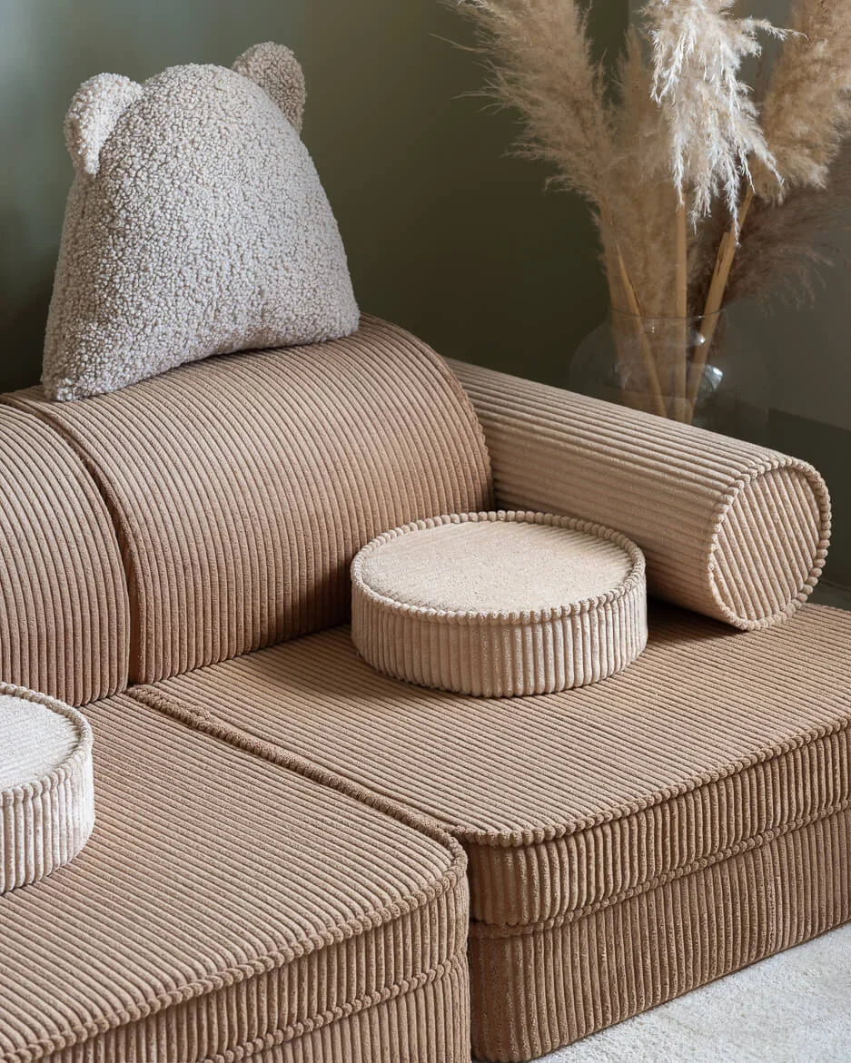 Wigiwama Toffee Settee - speelbank - kinderbank, bruin