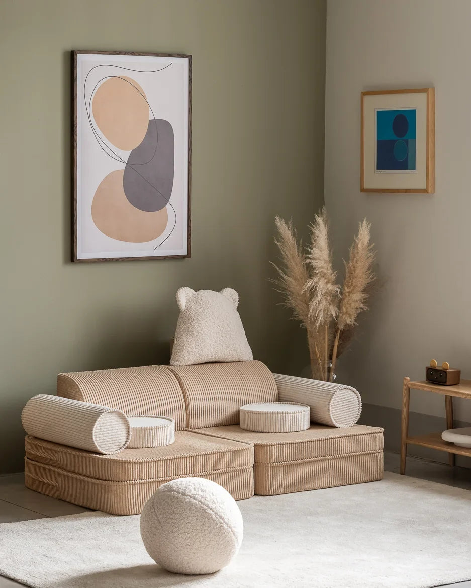 Wigiwama Brown Sugar Settee - speelbank - kinderbank, licht bruin