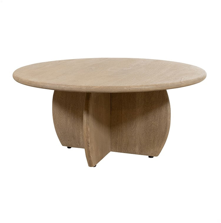 Salontafel Ø90, H40, verweerd acaciahout- Rond