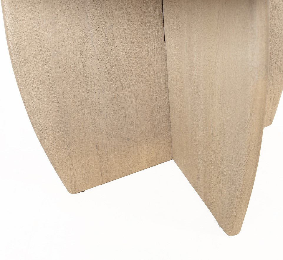 Salontafel Ø60, H45, acaciahout (verweerd hout) - Rond
