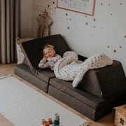 Speelbank kinderen, Bruin, modulair, Bank kinderkamer
