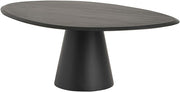 Salontafel 120, geometrisch, zwart