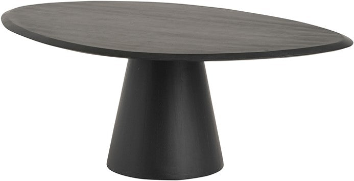 Salontafel 120, geometrisch, zwart
