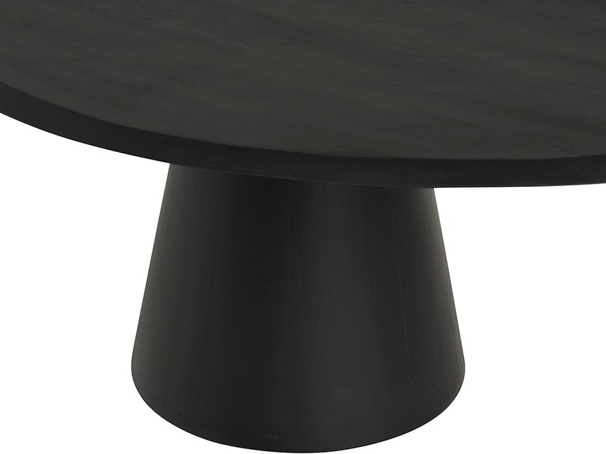 Salontafel 120, geometrisch, zwart