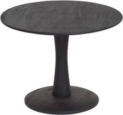 Bijzettafel Ø60, laag, zwart