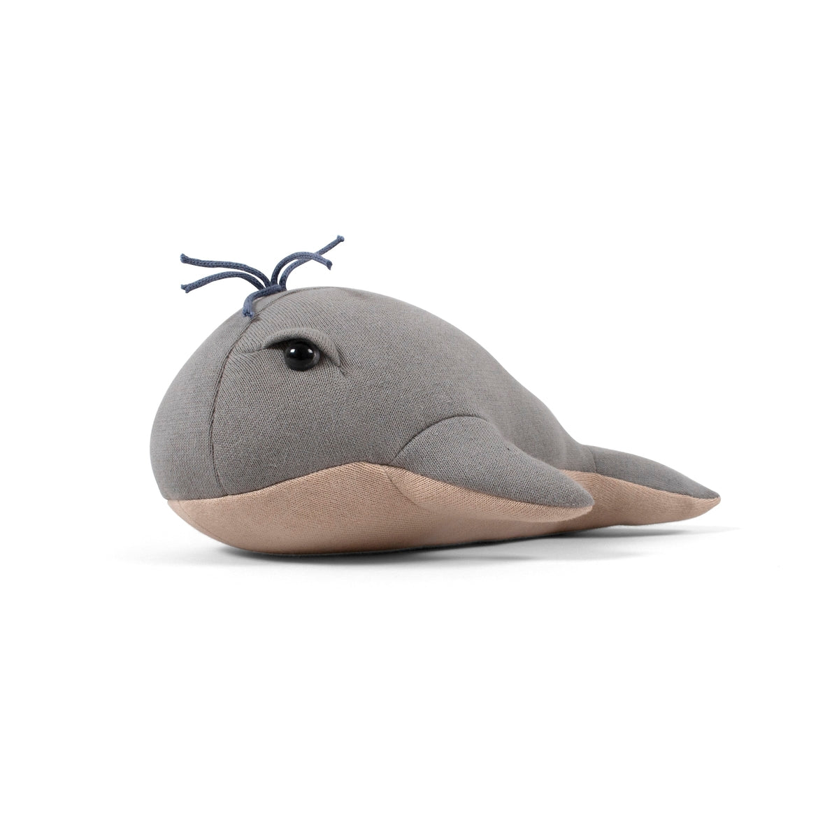 Knuffel 30 cm - Willie de walvis grijs
