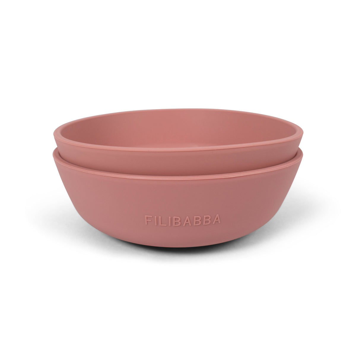 Set van 2 siliconen kommen - Roze