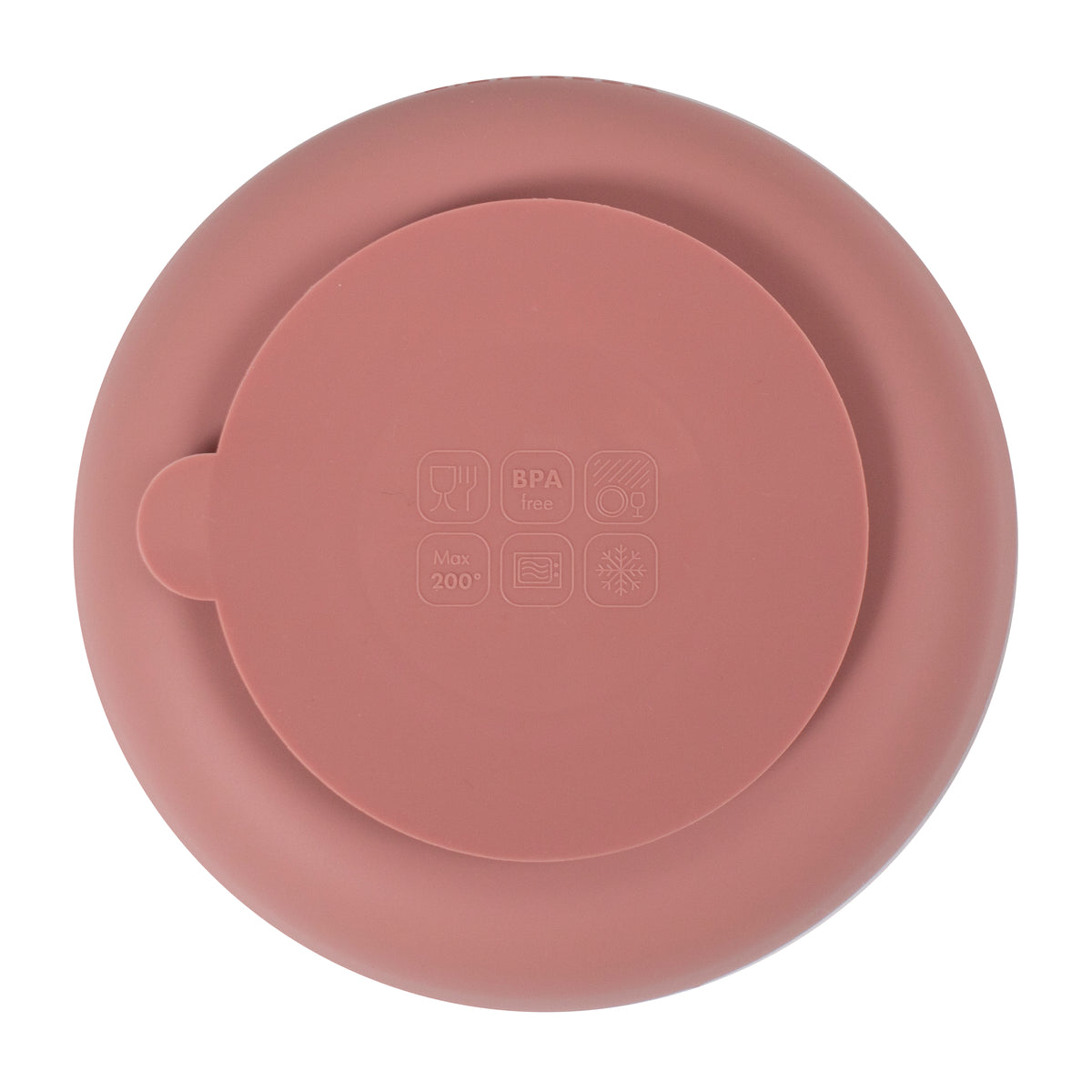 Set van 2 siliconen kommen - Roze