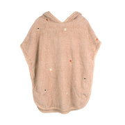 Geborduurde strandponcho GOTS - Frappé