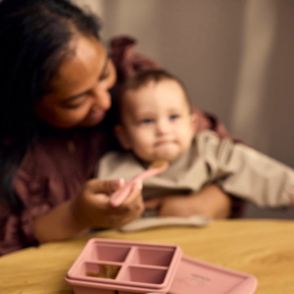 Diepvriesbakje voor babyvoeding 4x65 ml - set van 2 - Roze mix