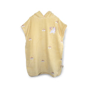 Geborduurde poncho GOTS – Unicorn Shores