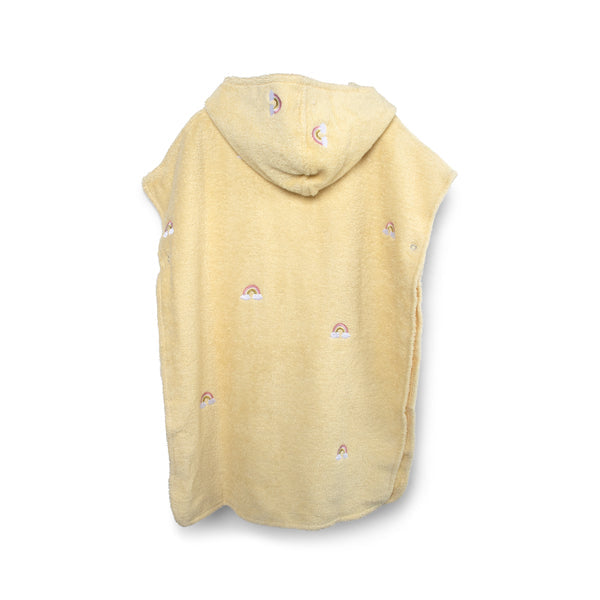 Geborduurde poncho GOTS – Unicorn Shores