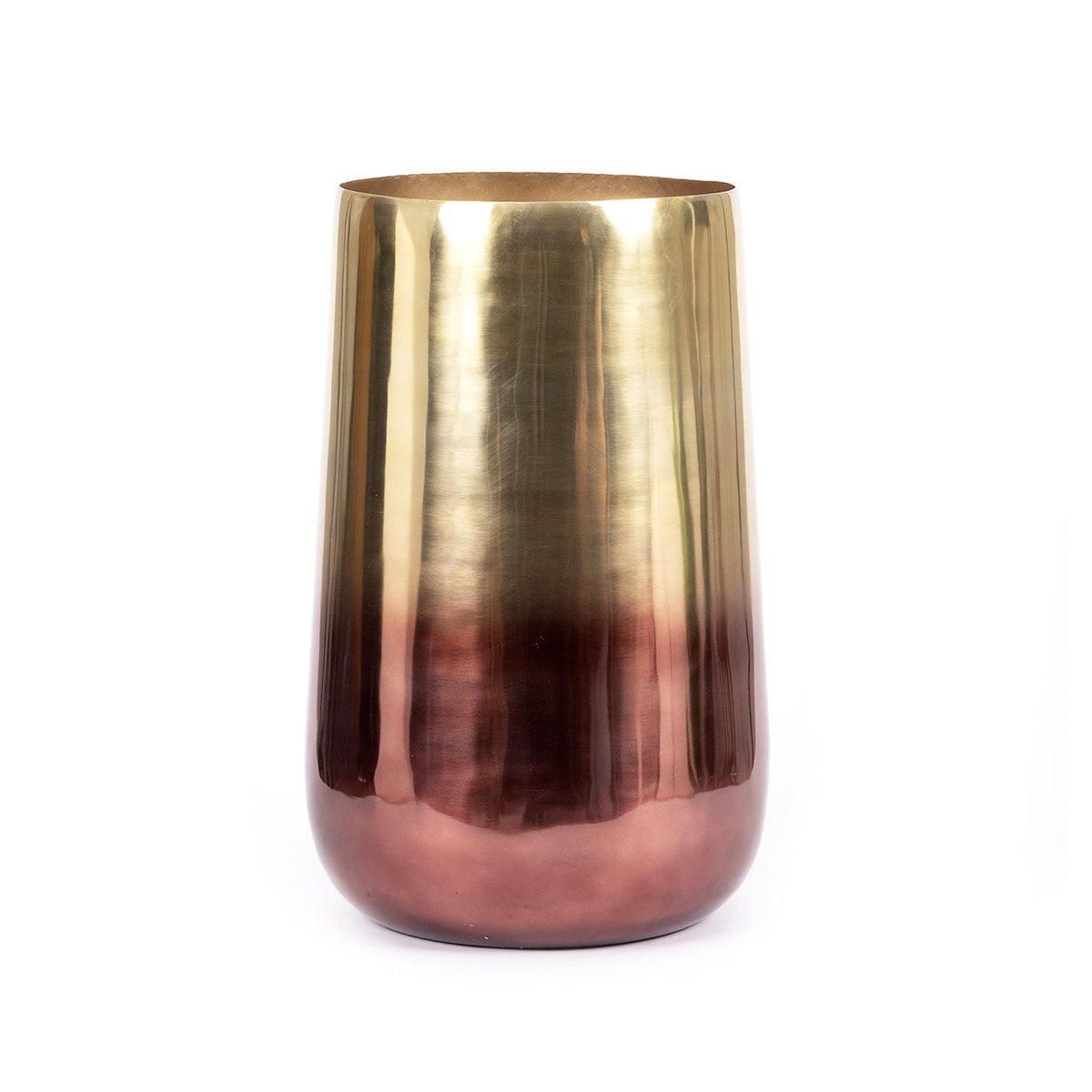 De tweekleurige messing plantenpot - Messing - XL