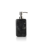 De marmeren zeepdispenser - marinezwart