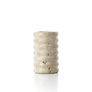 Travertijn Ripple theelichthouder - beige - M