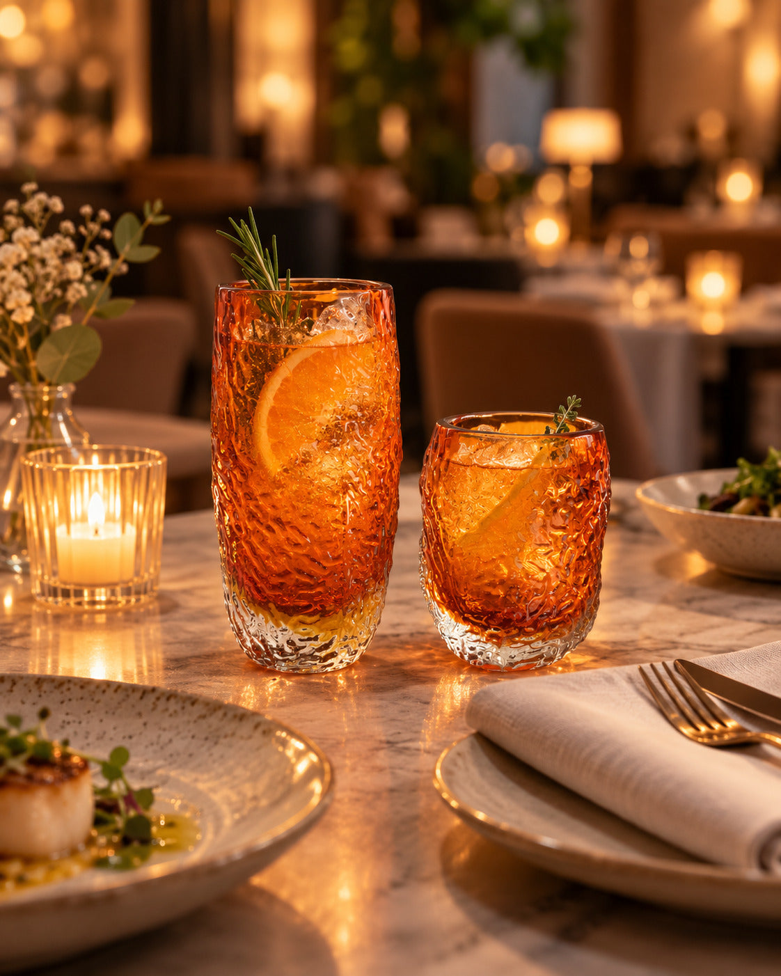 De Marbella Glow drinkbeker - amber
