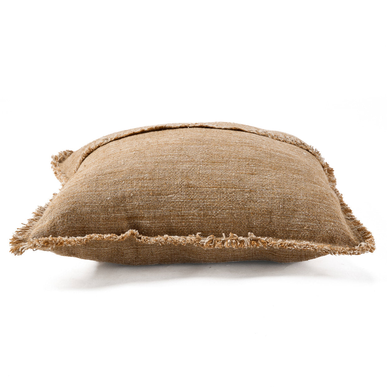 De Sahara kussenhoes met franje - naturel bruin - 50x50