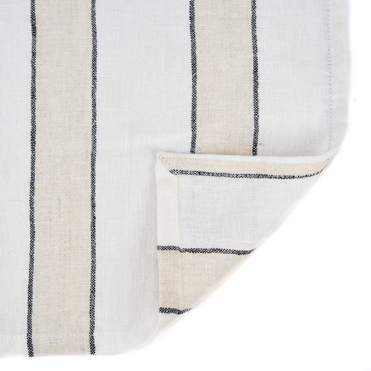 De Provence-servet - Naturel Zwart Wit - 45x45