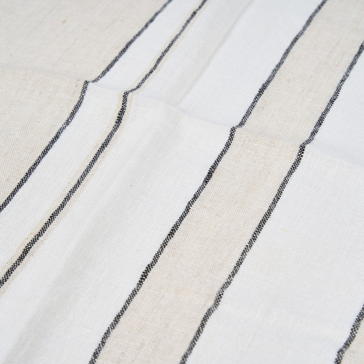 De Provence-servet - Naturel Zwart Wit - 45x45