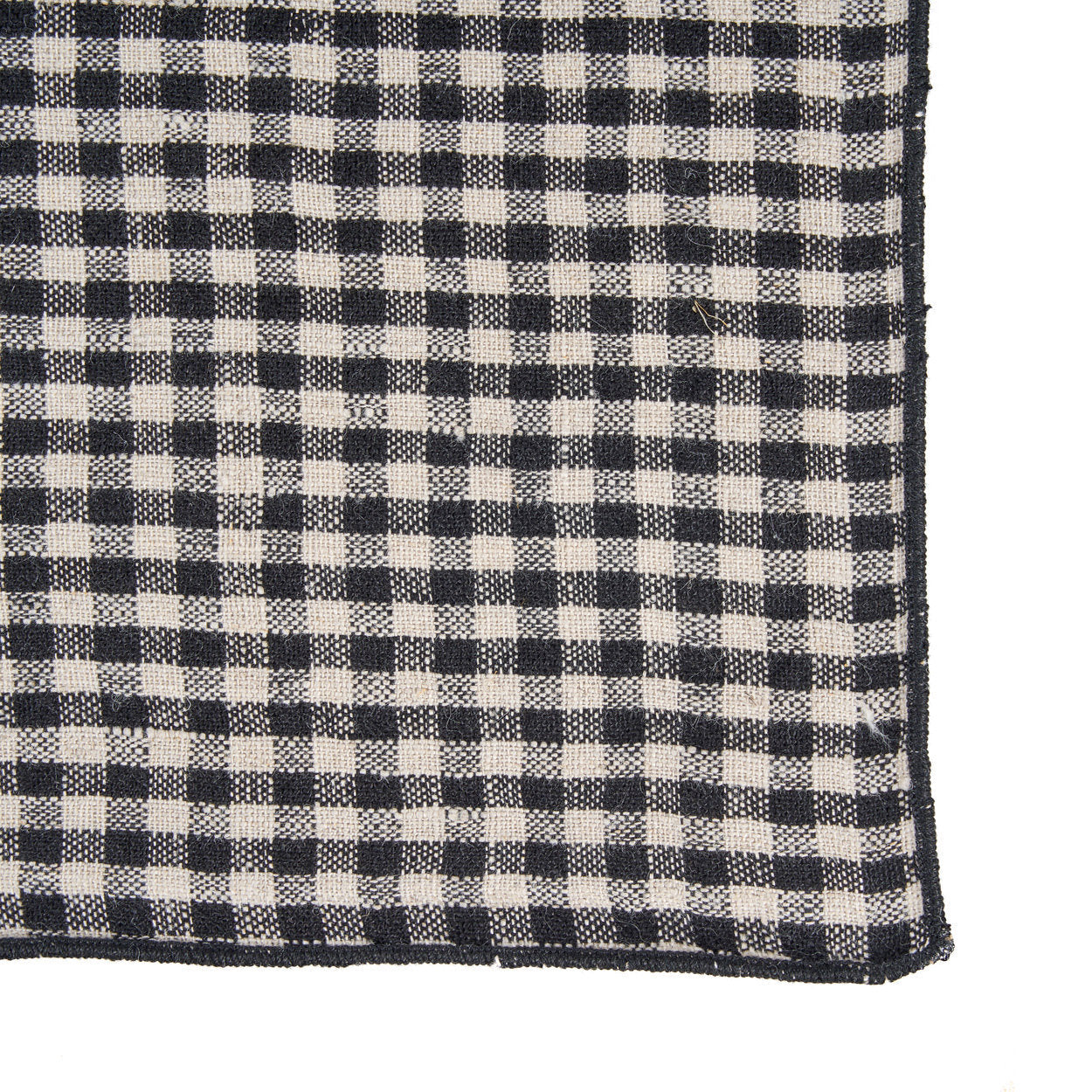 Het picknickservet - naturel zwart - 45x45