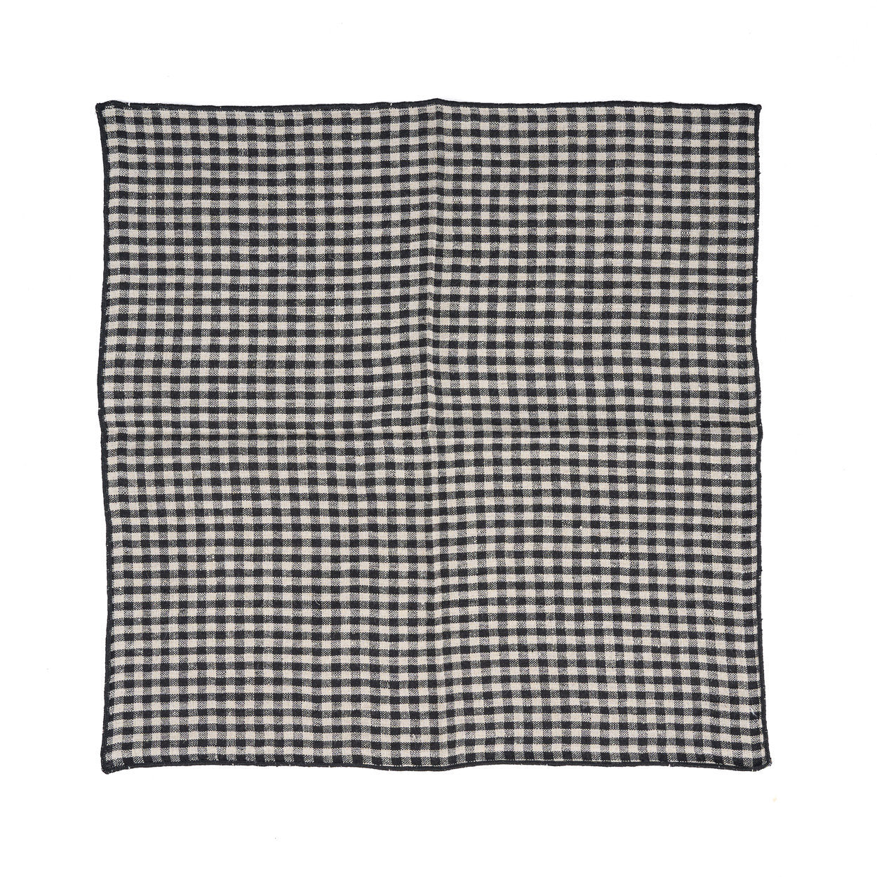 Het picknickservet - naturel zwart - 45x45