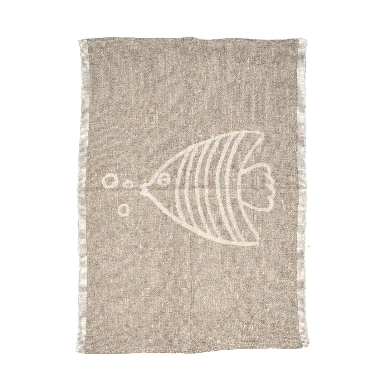 The Linen Fish Keukendoek - naturel wit - 50x70 cm