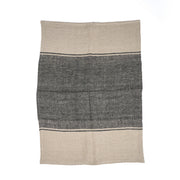 Linnen Moody keukendoek - naturel/zwart - 50x70 cm