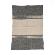 De Linnen Dash keukendoek - naturel/zwart - 50x70