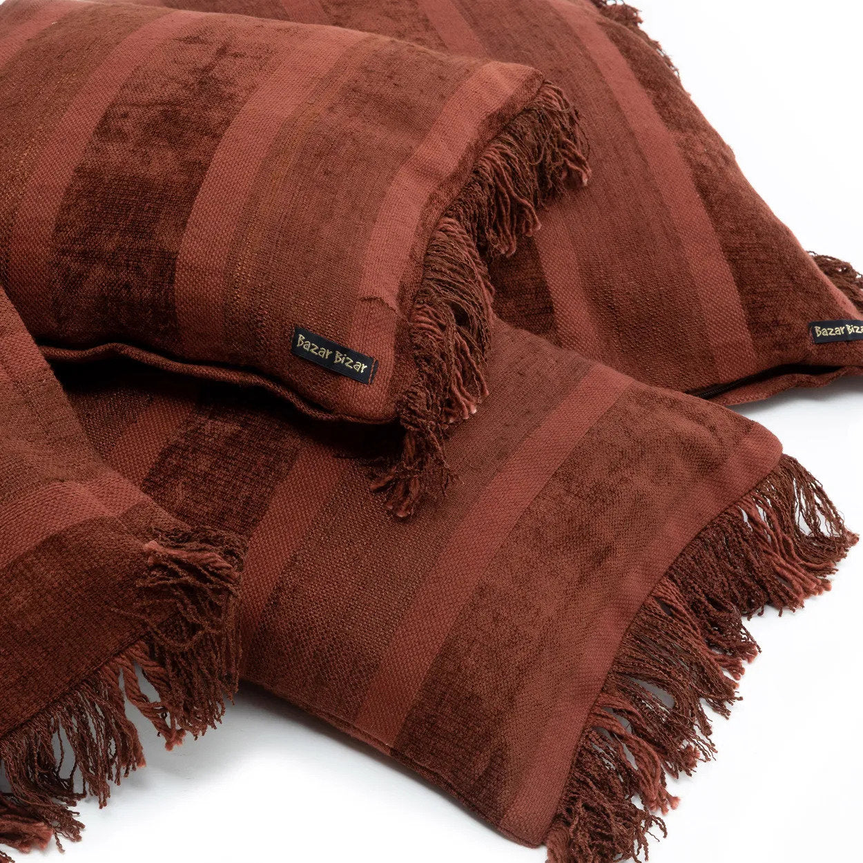 De Oh My Gee kussenhoes - bordeaux fluweel - 35x100