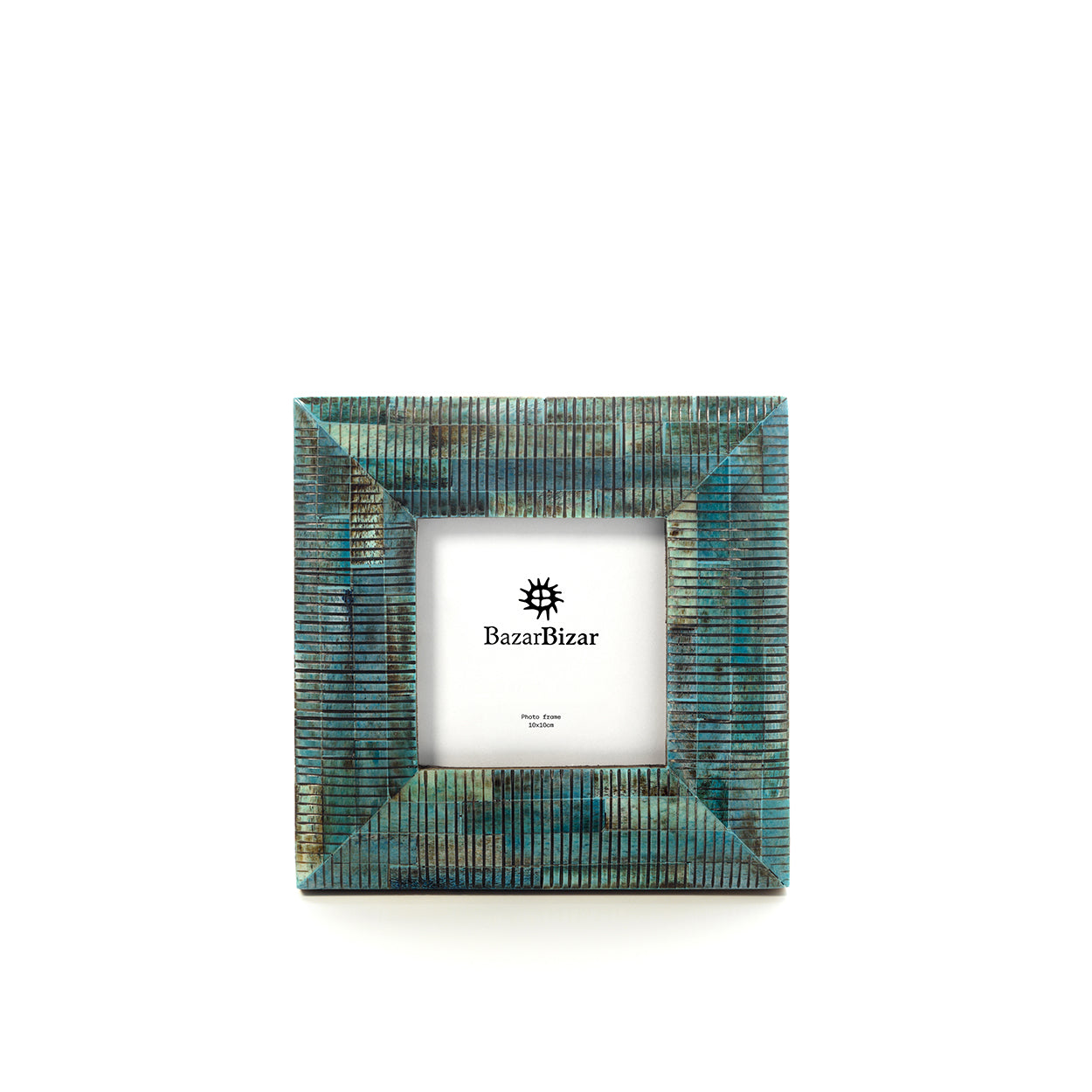 De Oceaanrimpellijst - Turkoois - 10x10