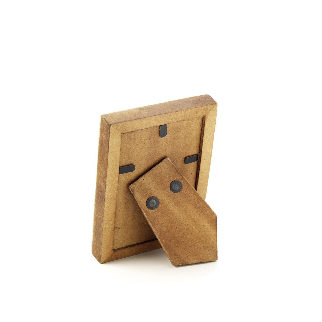 De diamantgeslepen lijst - wit-bruin - 5x7