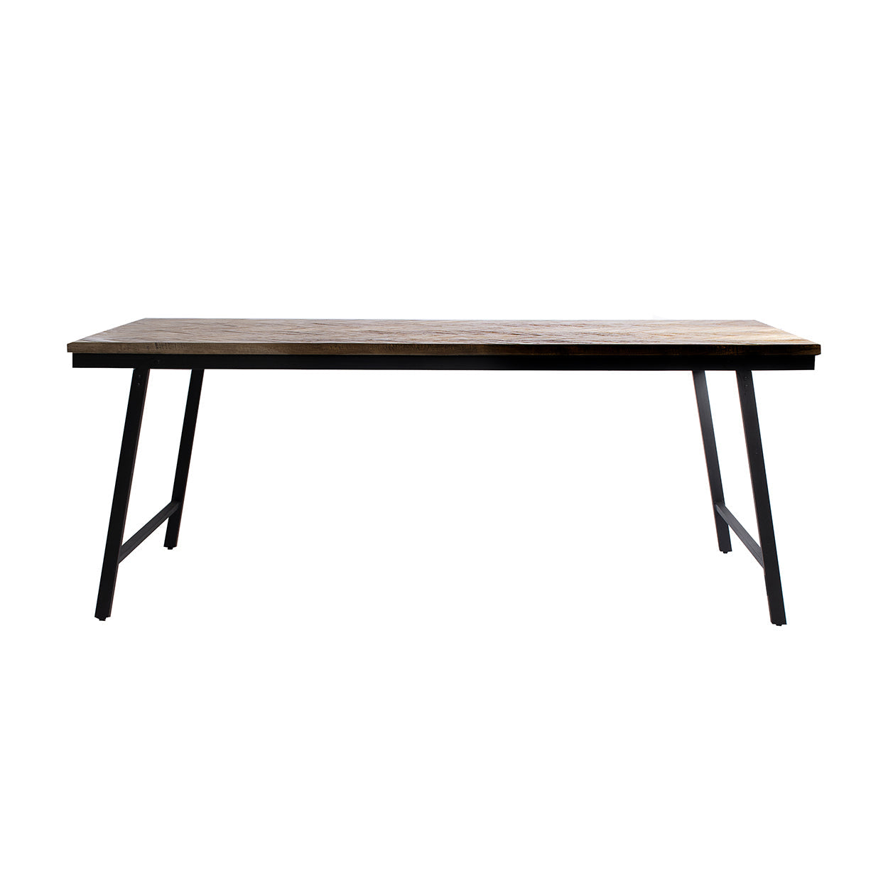 De visgraat consoletafel - naturel
