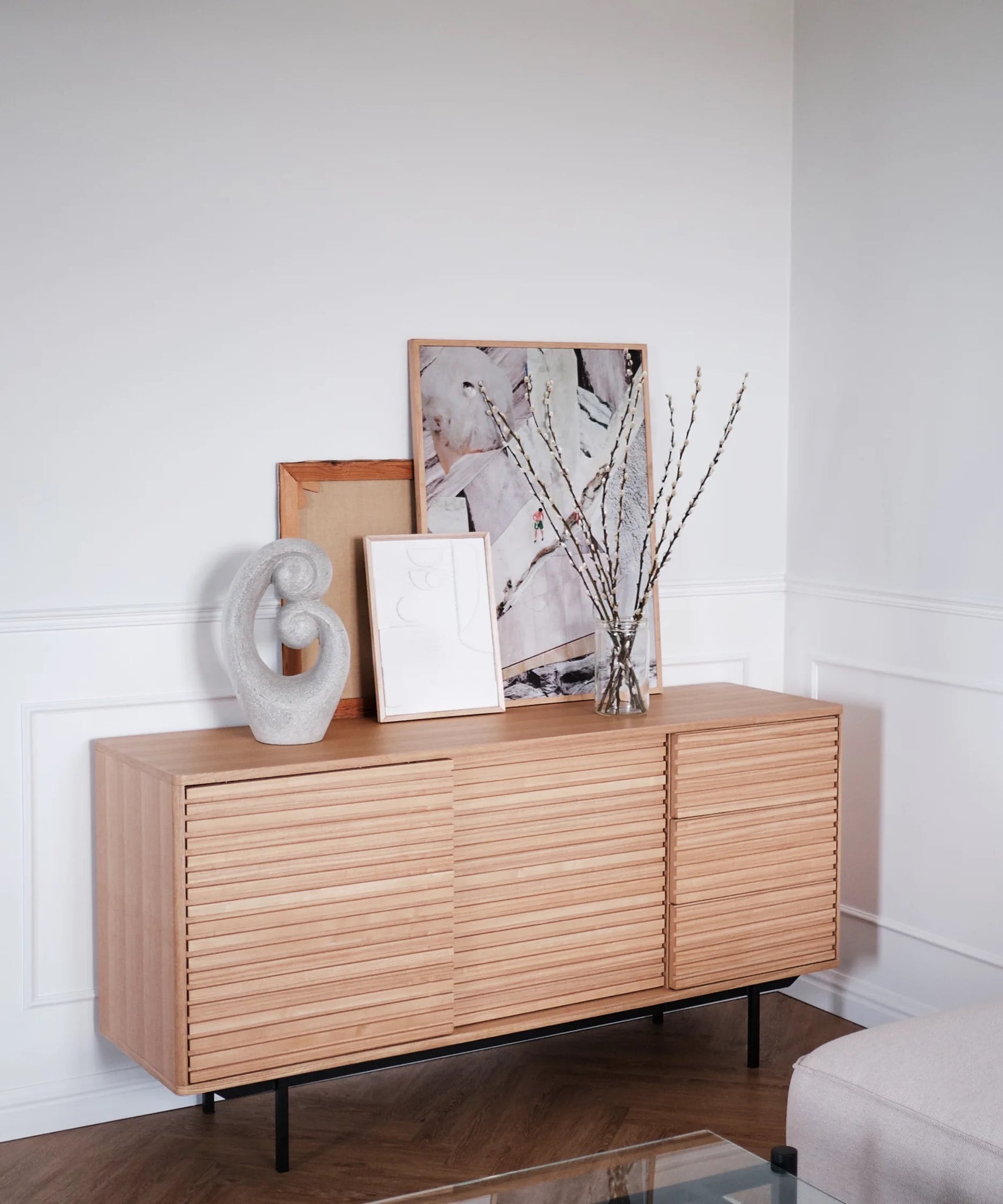 Sense dressoir - natuurlijk essenhout