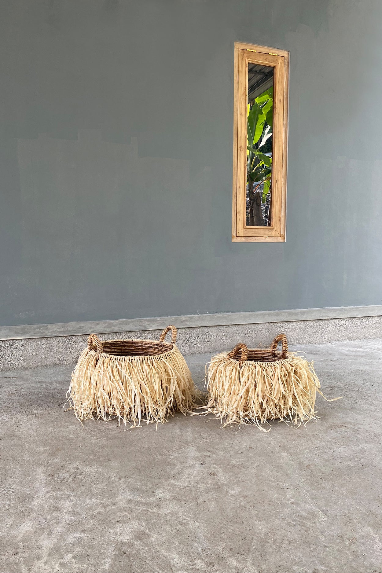 De raffia mand - L