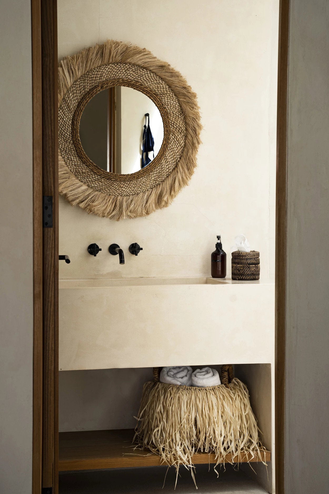 De raffia mand - M