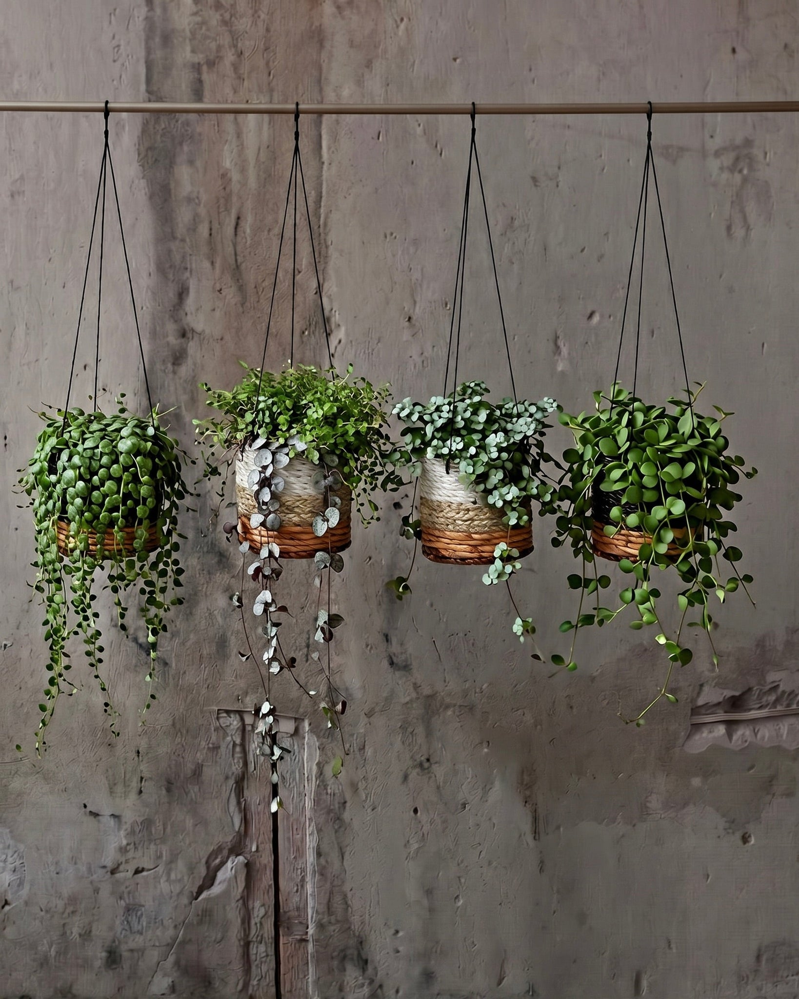 De bananenplantenhanger - natuurlijk wit - S